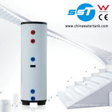 Solar thermal storage tank with stainless steel coil